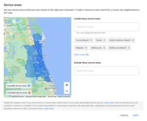 LSA Search Areas